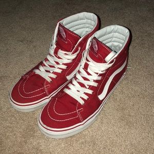 Vans Red Sk8-Hi Shoes